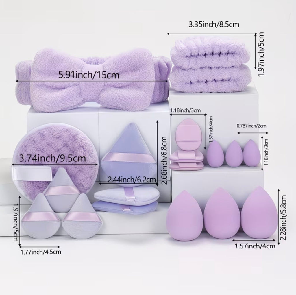 19pcs Headband Set